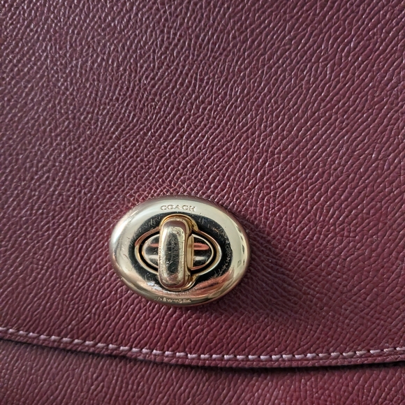 Coach Burgundy Crossbody Bag - Picture 3 of 8